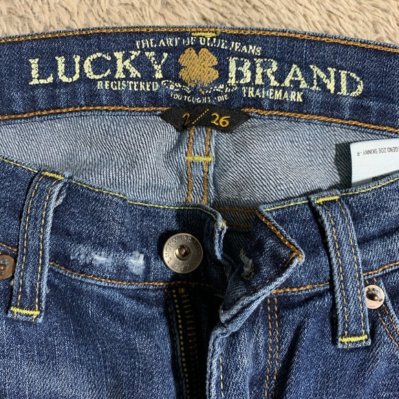 Distressed Lucky 🍀 Brand Jeans // 26 or 2 - Picture 2 of 5